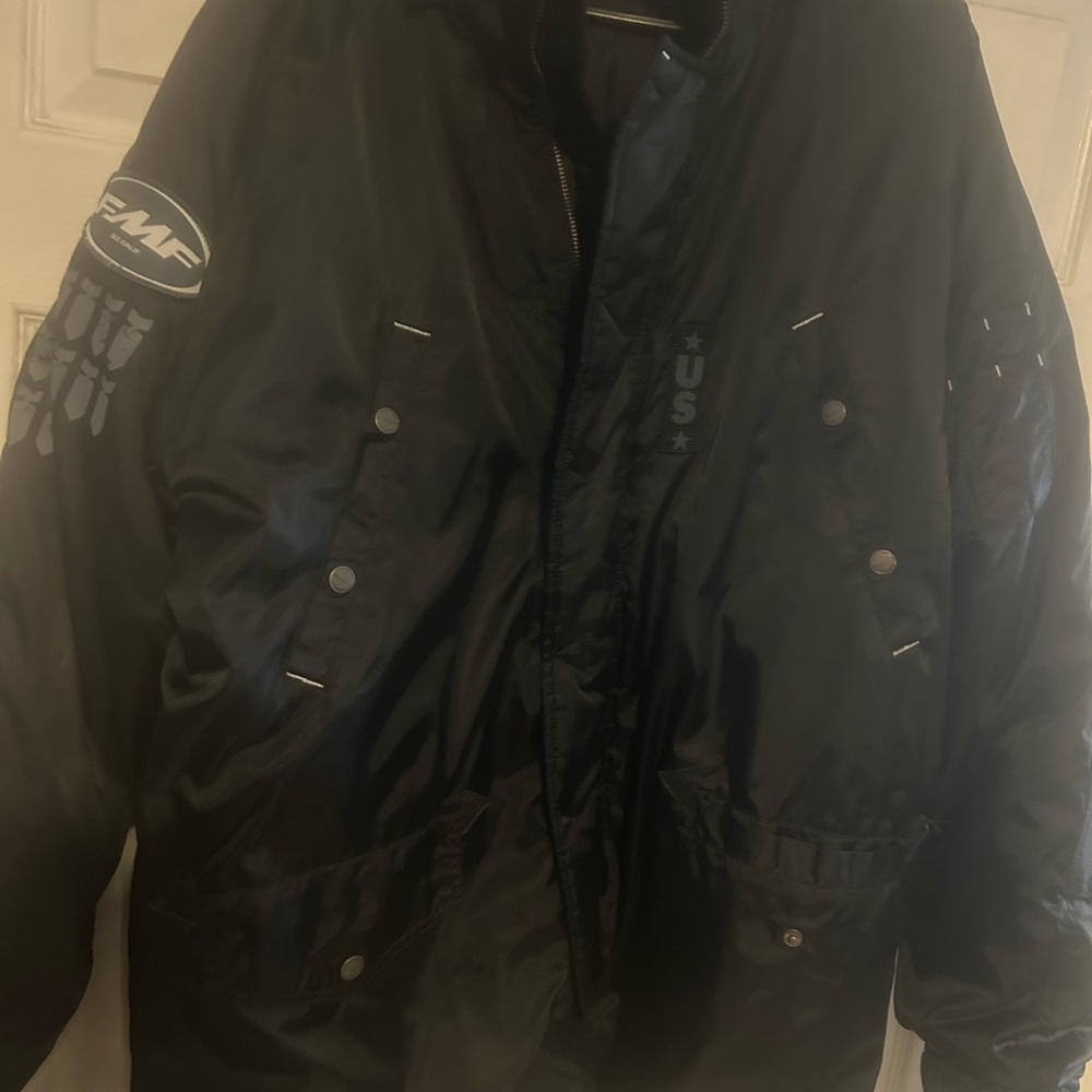 Men's Black Military Field Jacket